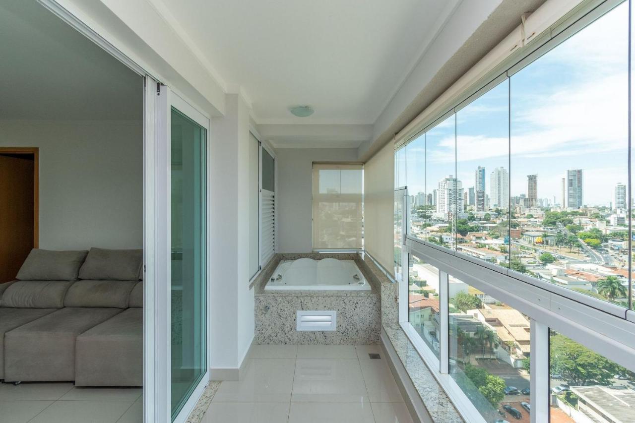 Apartamento De 1 Quarto Com Vista Para O Parque Vaca Brava E Com Jacuzzi No Setor Bueno - El1802 Goiania Bagian luar foto