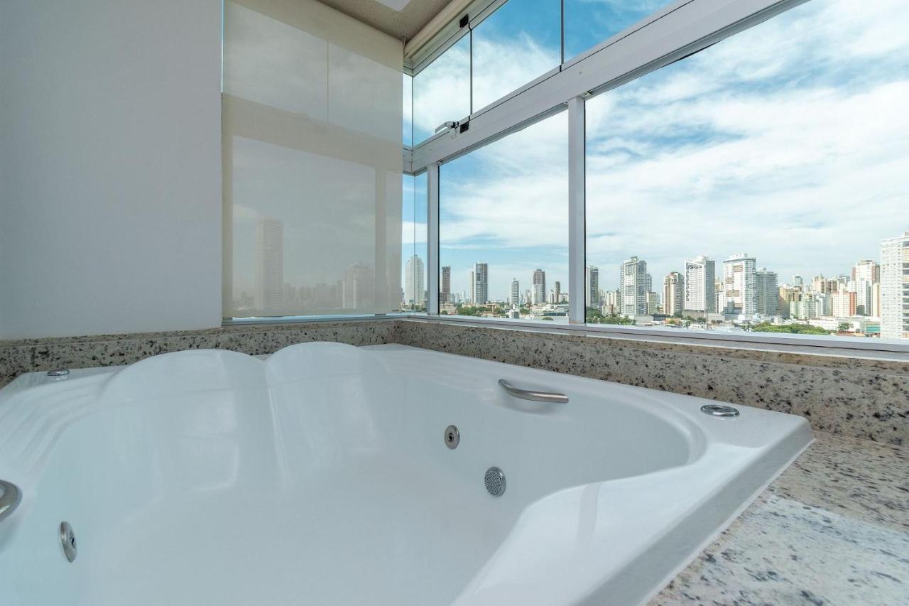 Apartamento De 1 Quarto Com Vista Para O Parque Vaca Brava E Com Jacuzzi No Setor Bueno - El1802 Goiania Bagian luar foto