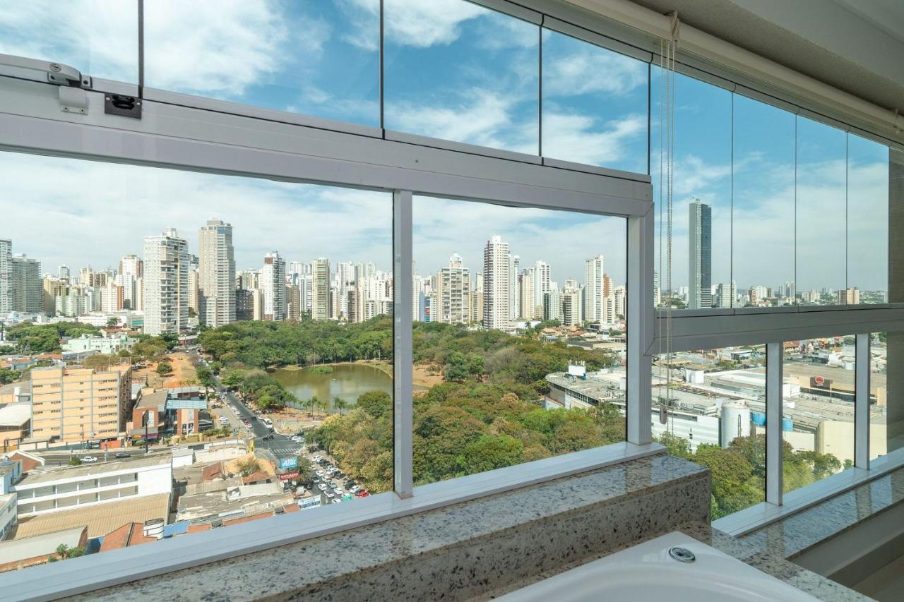 Apartamento De 1 Quarto Com Vista Para O Parque Vaca Brava E Com Jacuzzi No Setor Bueno - El1802 Goiania Bagian luar foto